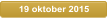 19 oktober 2015