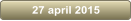 27 april 2015