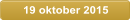 19 oktober 2015