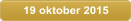 19 oktober 2015