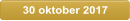30 oktober 2017