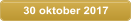 30 oktober 2017