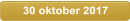30 oktober 2017