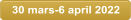 30 mars-6 april 2022