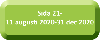 Sida 21-11 augusti 2020-31 dec 2020